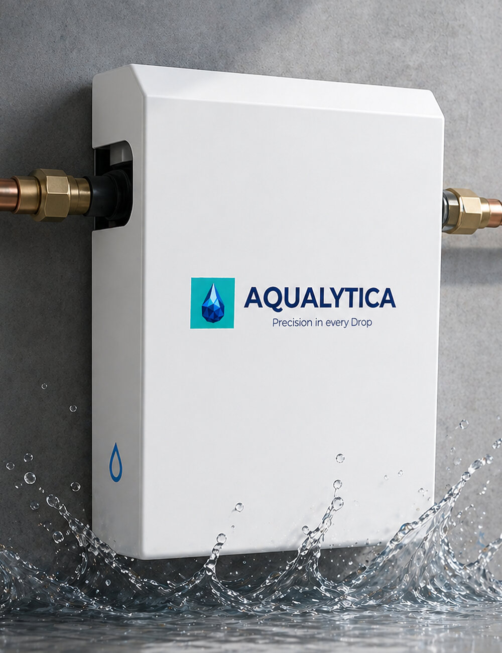 Aqualytica entry point whole house filter connected to plumbing